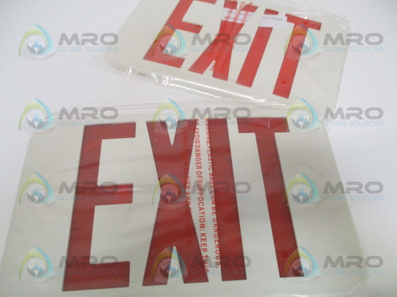 LITHONIA LIGHTING EXRLEDM6 WHITE THERMOPLASTIC LED EXIT NSMP