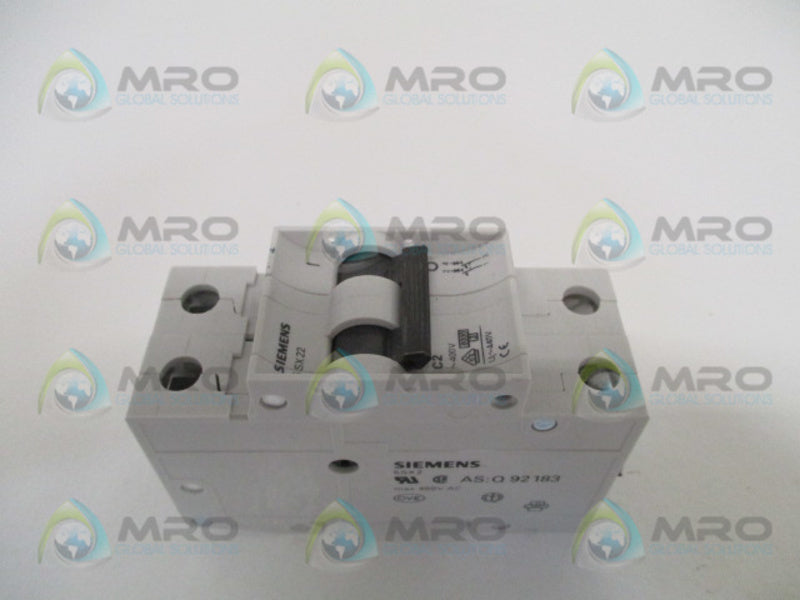 SIEMENS 5SX2202-7 CIRCUIT BREAKER 2A UNMP