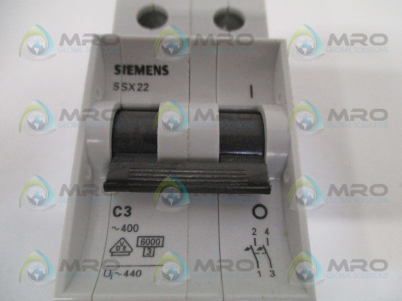 SIEMENS 5SX2203-7 CIRCUIT BREAKER 3A UNMP
