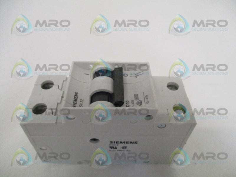 SIEMENS 5SX2210-8 CIRCUIT BREAKER 10A UNMP