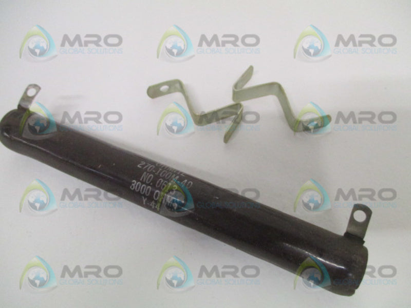 OHMITE 0613 270-100M-40 RESISTOR 3000 OHMS NSNP