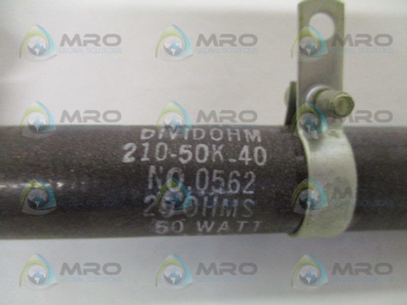OHMITE 0562 210-50K-40 RESISTOR 25 OHMS NSNP