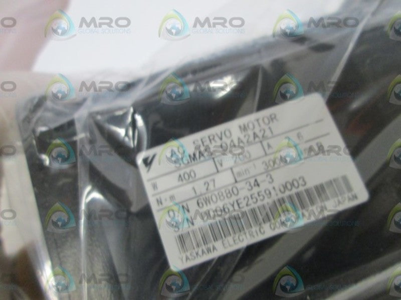 YASKAWA AC SERVO MOTOR SGMAS-04A2A21 NSMP