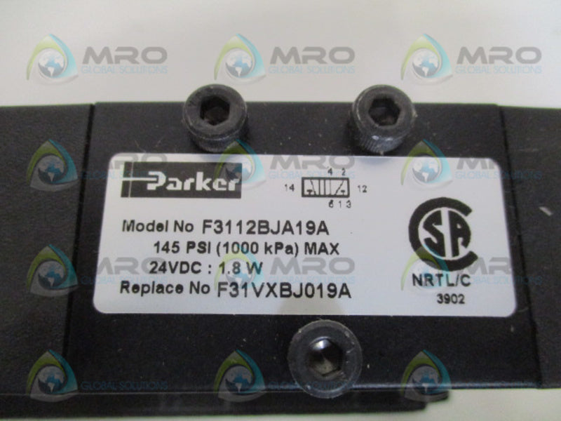 PARKER F3112BJA19A SOLENOID VALVE NSMP