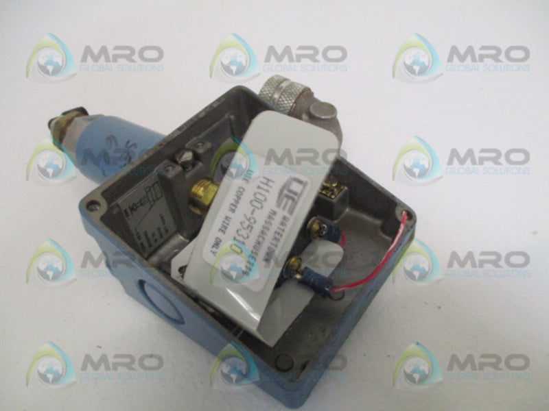 UNITED ELECTRIC H100-95310 PRESSURE SWITCH (AS PICTURED) UNMP