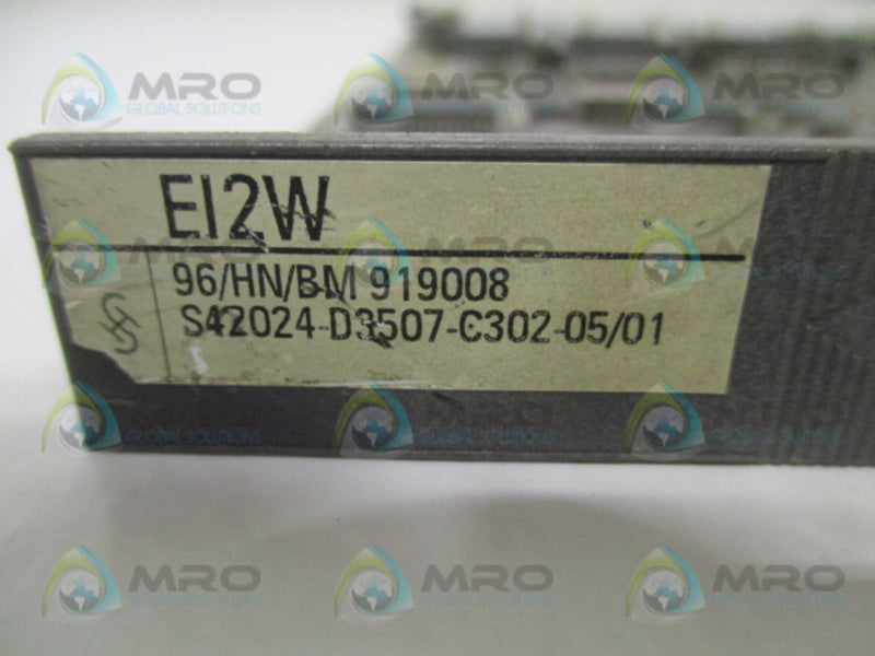 SIEMENS S42024-D3507-C302-05/01 EI2W PROCESS CONTROL BOARD UNMP