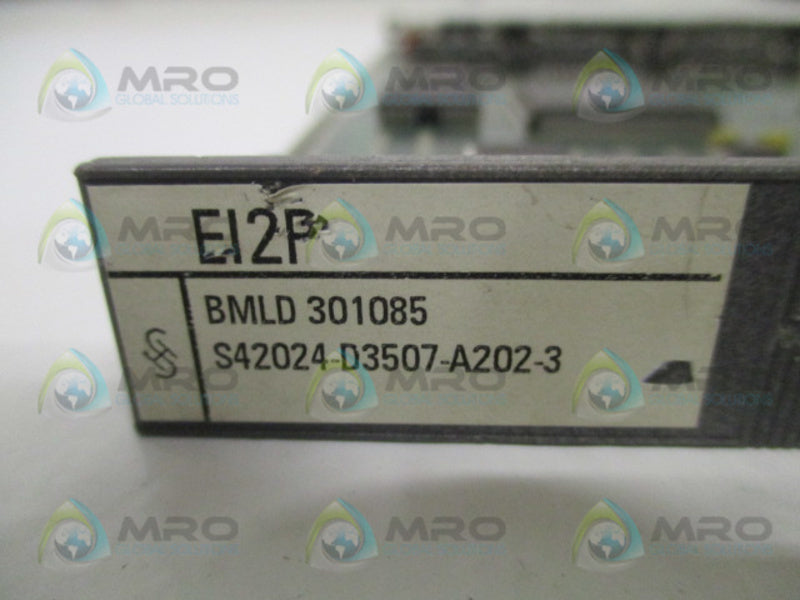 SIEMENS S42024-D3507-A202-3 EI2P PROCESS CONTROL BOARD UNMP