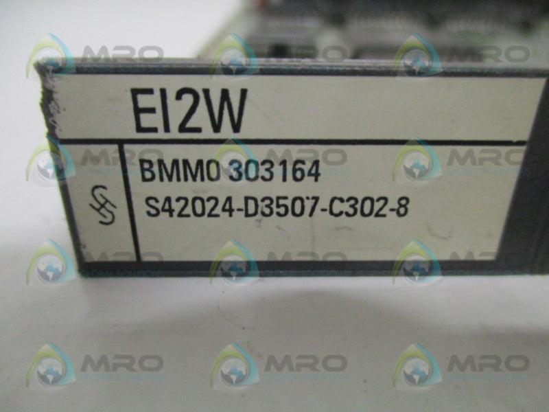 SIEMENS S42024-D3507-C302-8 EI2W PROCESS CONTROL BOARD UNMP