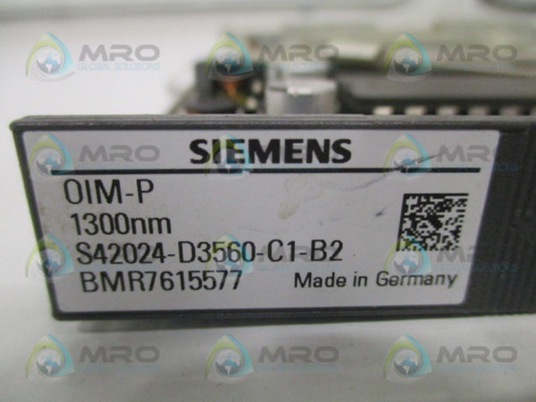 SIEMENS S42024-D3560-C1-B2 OIM-P PROCESS CONTROL BOARD UNMP