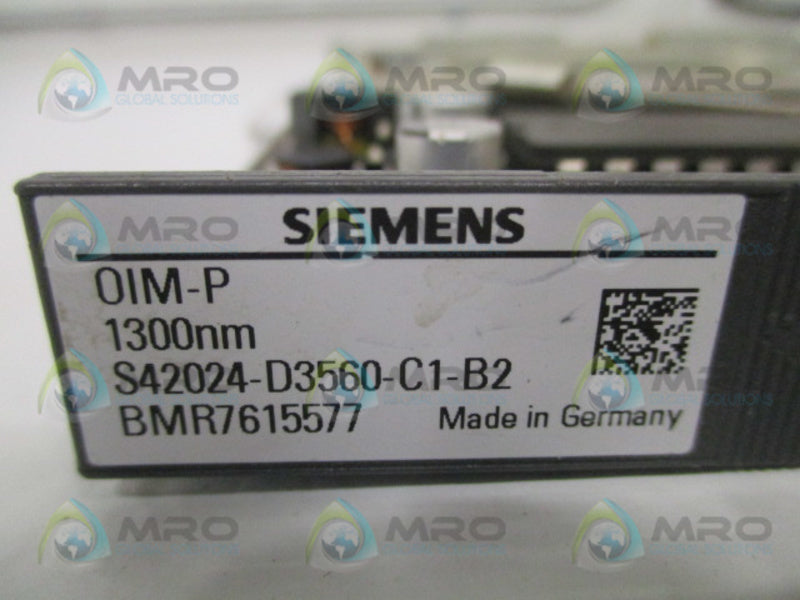 SIEMENS S42024-D3560-C1-B2 OIM-P PROCESS CONTROL BOARD UNMP