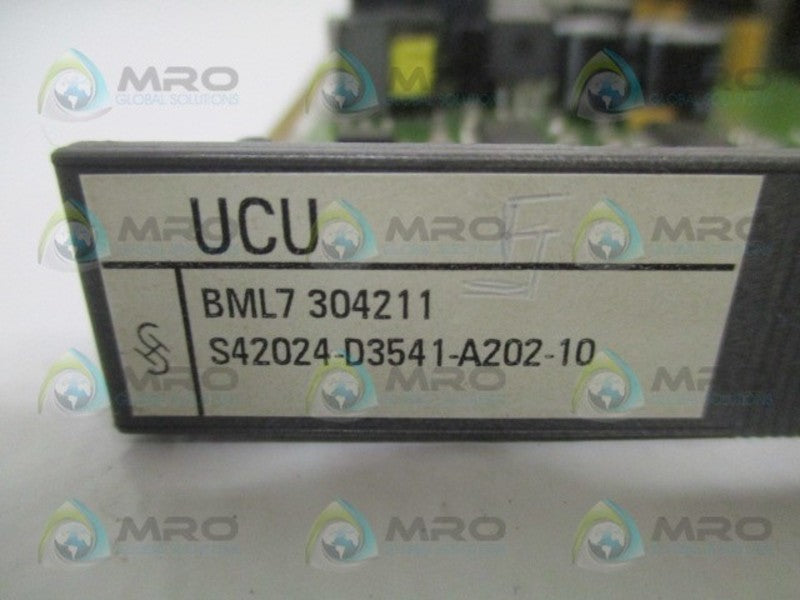 SIEMENS S42024-D3541-A202-10 UCU PROCESS CONTROL BOARD UNMP