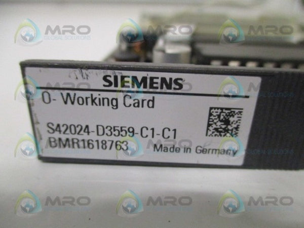 SIEMENS S42024-D3559-C1-C1 O-WORKING CARD CONTROL BOARD (AS PICTURED) UNMP