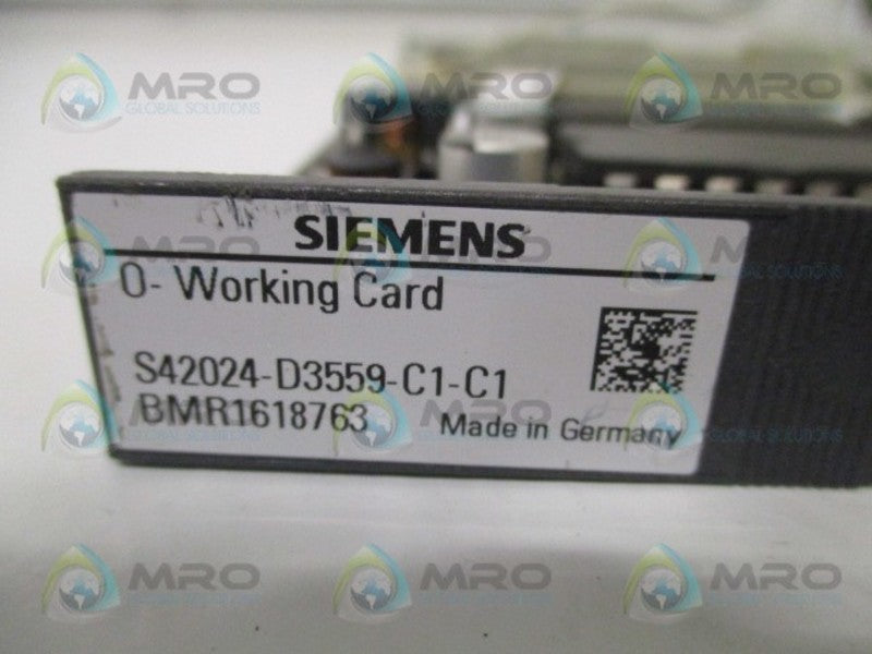 SIEMENS S42024-D3559-C1-C1 O-WORKING CARD CONTROL BOARD (AS PICTURED) UNMP