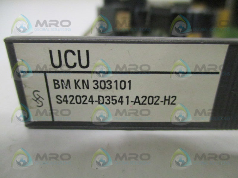 SIEMENS S42024-D3541-A202-H2 UCU PROCESS CONTROL BOARD UNMP