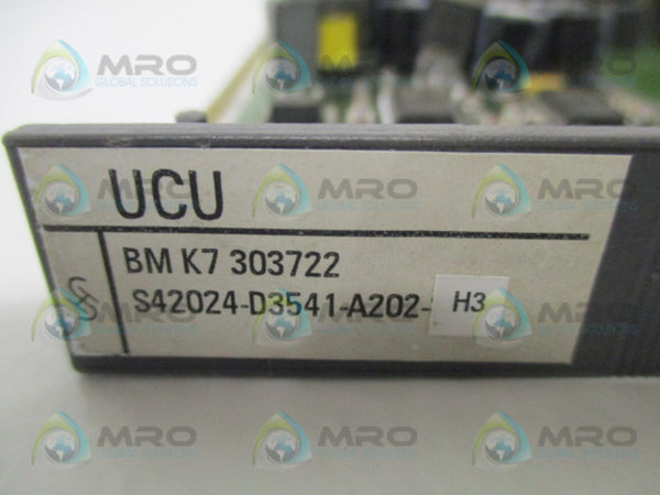 SIEMENS S42024-D3541-A202-H3 UCU PROCESS CONTROL BOARD UNMP