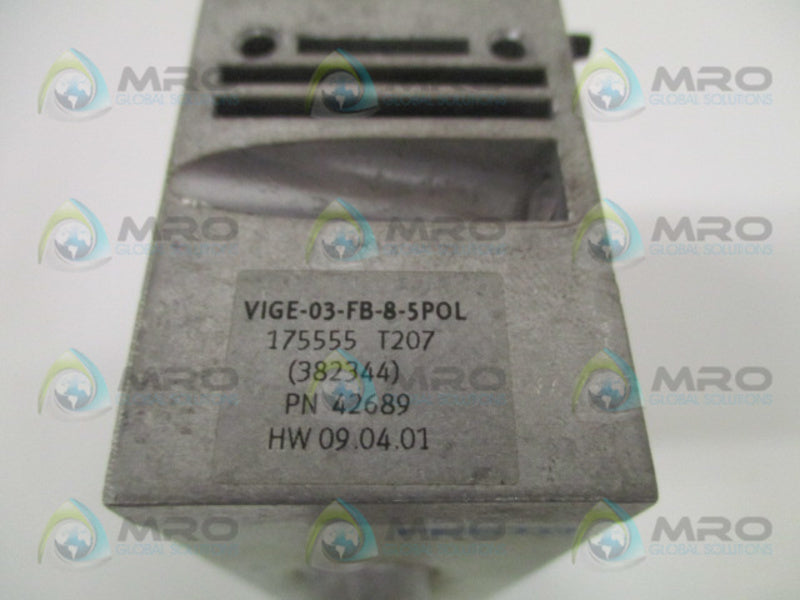 FESTO VIGE-03-FB-8-5POL PNEUMATIC INPUT MODULE  UNMP