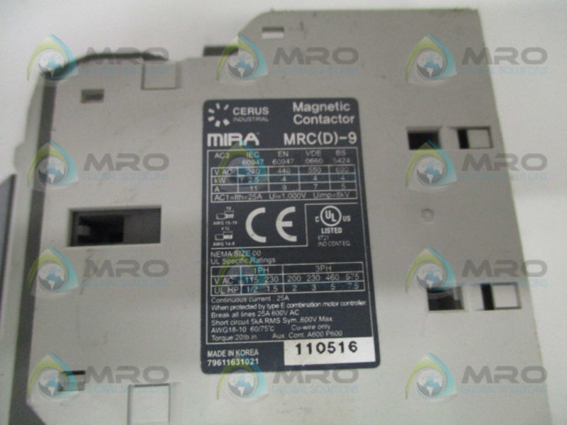 CERUS MRC-9 MRC(D)-9  UNMP