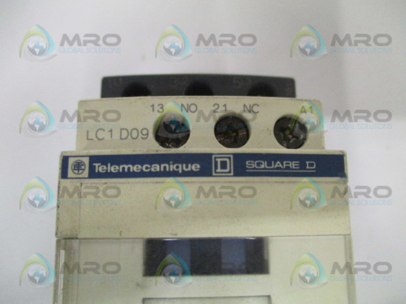 TELEMECANIQUE LC1D09G7 CONTACTOR 120V UNMP