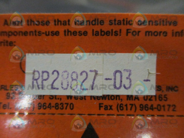 IRD MECHANALYSIS RP28827-03 BOARD RANGE 0-2000 MILG SENSOR LVDT UNMP