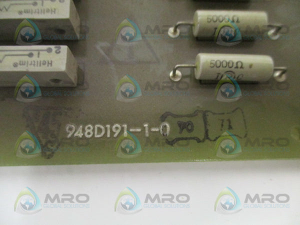 GENERAL ELECTRIC 948D191-1-0 CIRCUIT BOARD UNMP