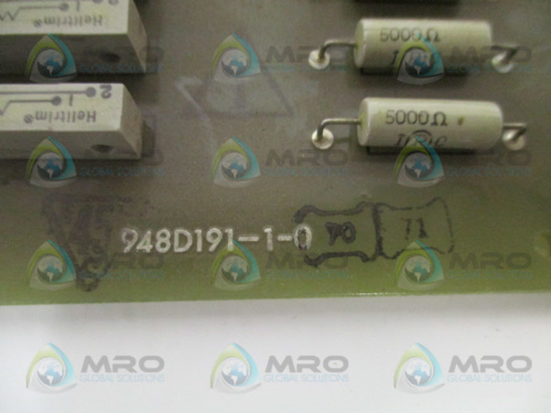 GENERAL ELECTRIC 948D191-1-0 CIRCUIT BOARD UNMP