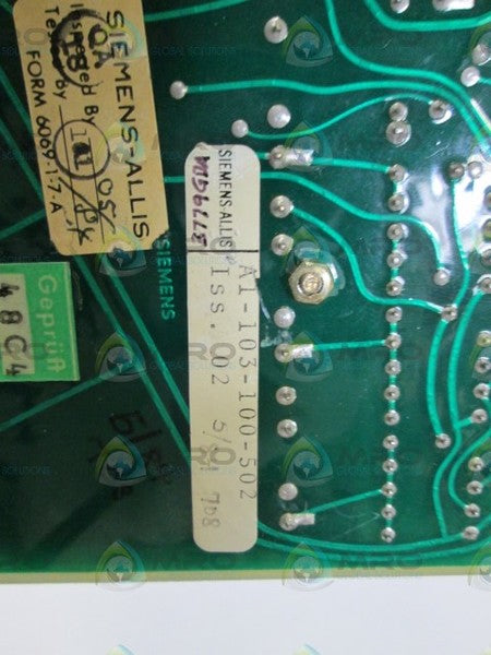 SIEMENS PC BOARD A1-103-100-502 UNMP