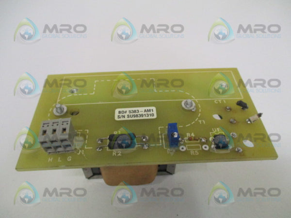 MEDAR 538-A 5383-AM1 CONTROL BOARD ASSEMBLY UNMP