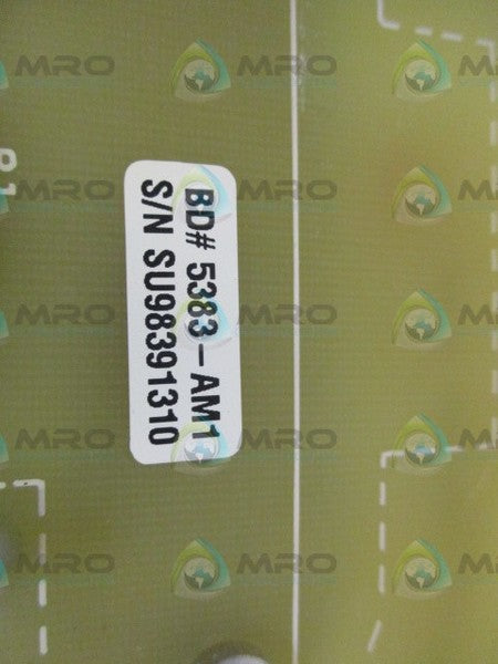 MEDAR 538-A 5383-AM1 CONTROL BOARD ASSEMBLY UNMP