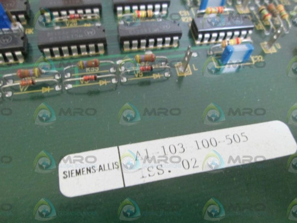 SIEMENS A1-103-100-505 CIRCUIT BOARD UNMP
