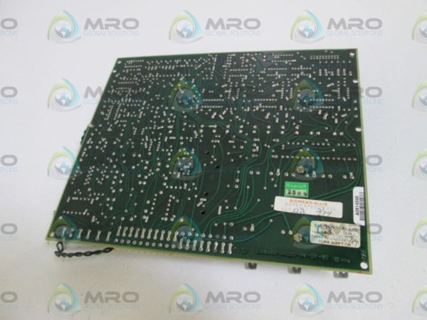 SIEMENS CONTROL BOARD A1-103-100-501 UNMP
