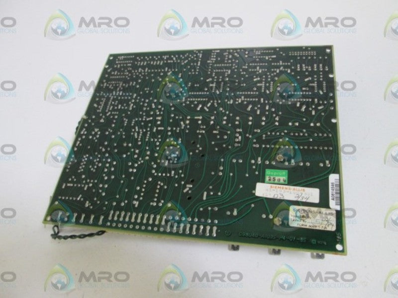 SIEMENS CONTROL BOARD A1-103-100-501 UNMP
