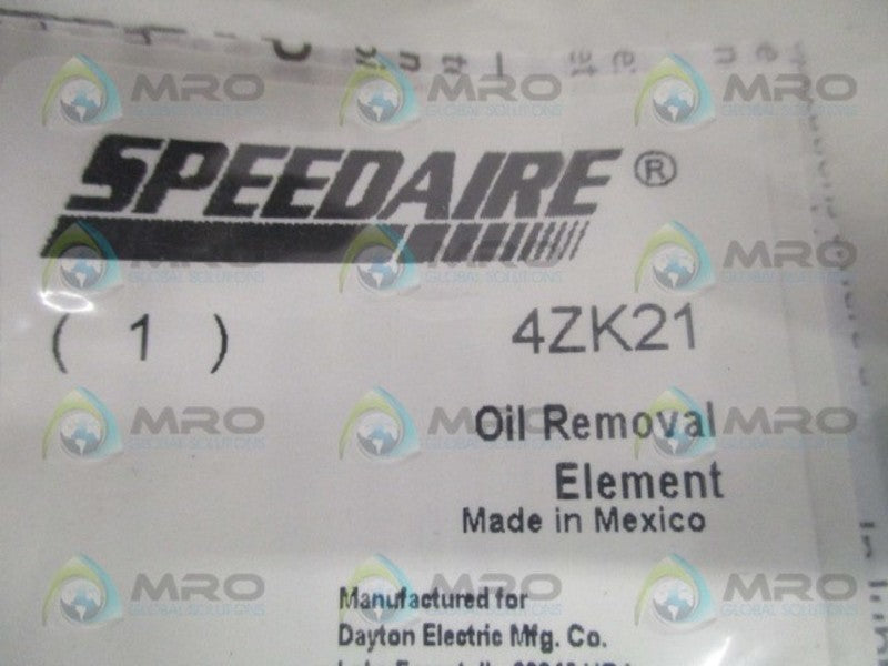SPEEDAIRE 4ZK21 OIL REMOVAL ELEMENT  NSMP