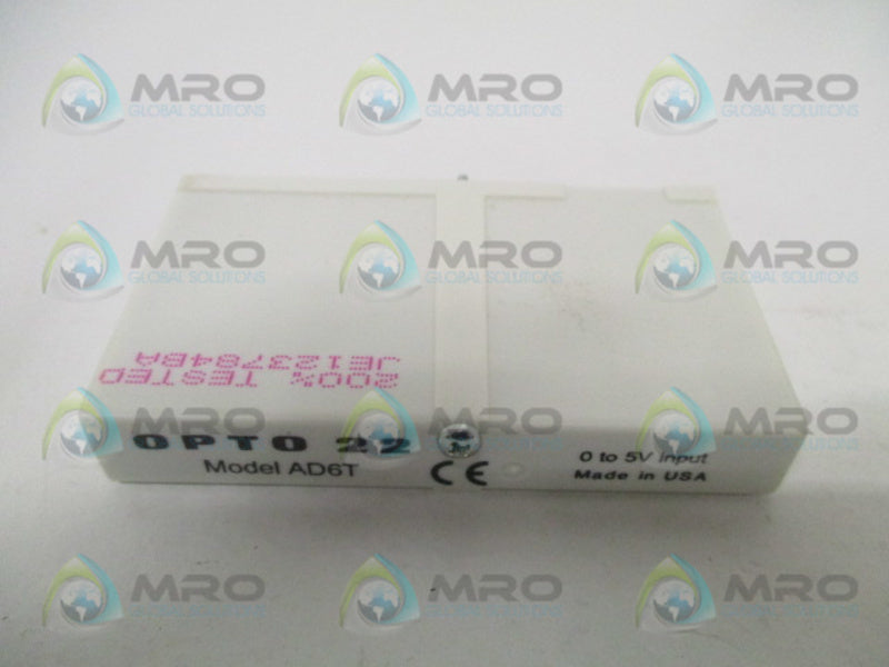 OPTO 22 AD6T ANALOG INPUT MODULE NSMP