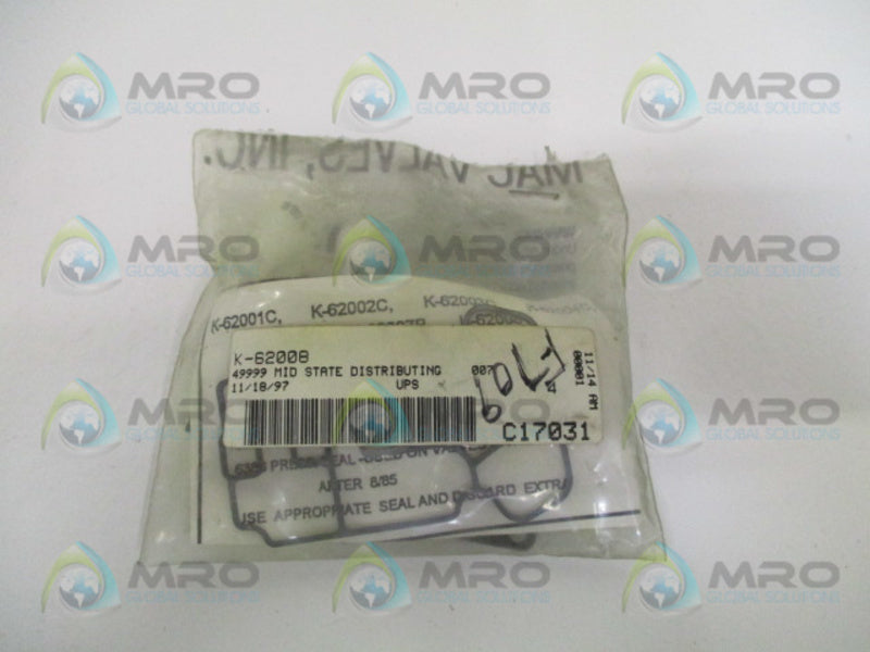 MAC K-62008 SOLENOID VALVE REPAIR KIT *NEW IN FACTORY BAG*