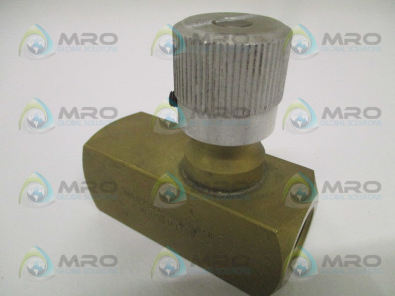 PARKER PF800B-40EK HYDRUALIC FLOW CONTROL VALVE UNMP