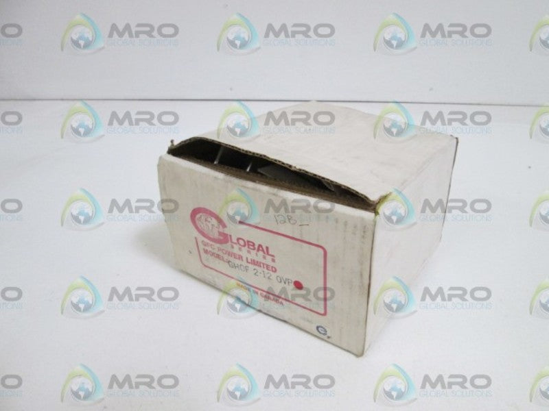 GLOBAL POWER SUPPLY GHOF2-12 OVP NSMP