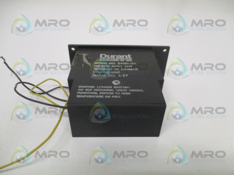 DURANT 54000-451 ELECTRONIC COUNTER PANEL METER  UNMP