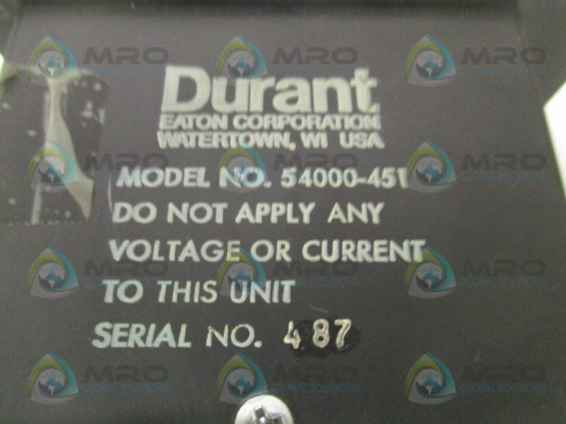 DURANT 54000-451 ELECTRONIC COUNTER PANEL METER  UNMP