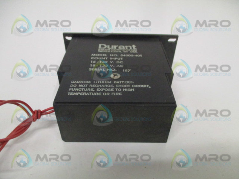 DURANT 54000-401 DIGITAL COUNTER  UNMP