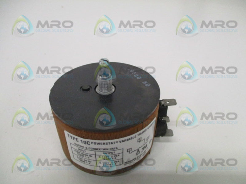 WARNER ELECTRIC 10C POWERSTAT TRANSFORMER *NEW NO BOX*