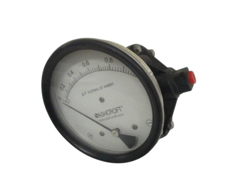 ASHCROFT 45-1134-ED-RQM-1IW-CYLM DIFFERENTIAL PRESSURE GAUGE 0-1" WC  UNMP