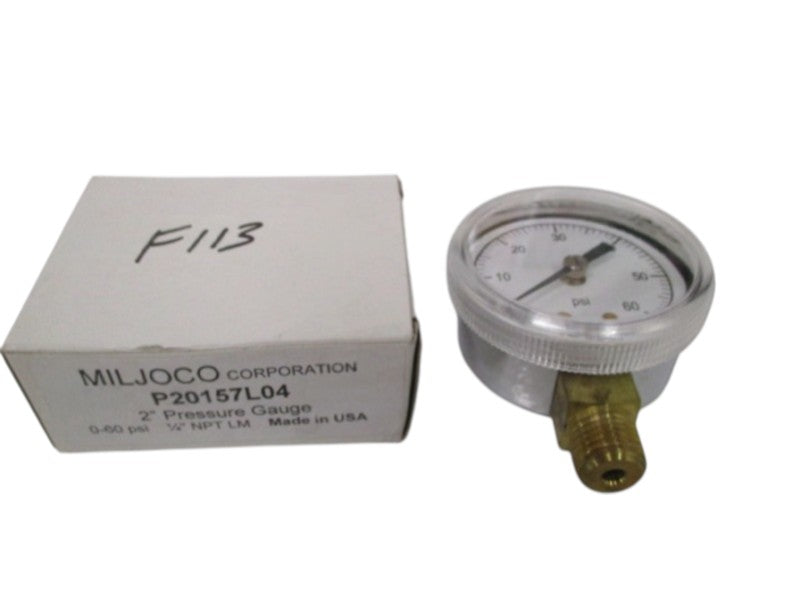 MILJOCO P20157L04 PRESSURE GAUGE 0-60 PSI NSMP