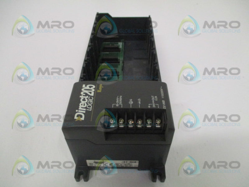 AUTOMATION DIRECT D2-06B 6 SLOT RACK CHASSIS  UNMP