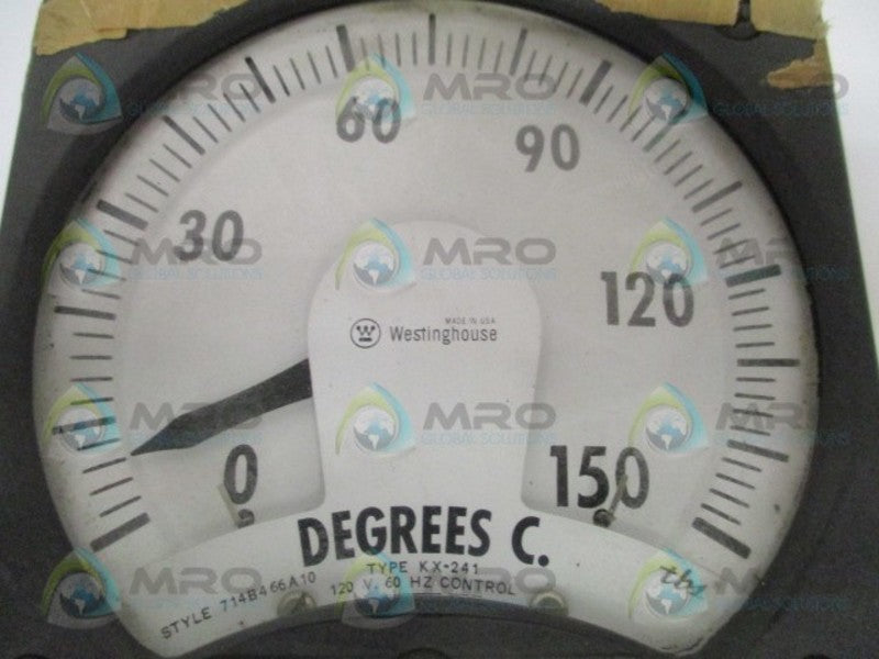 WESTINGHOUSE KX-241 714B466A10 PANEL METER 0/150C UNMP