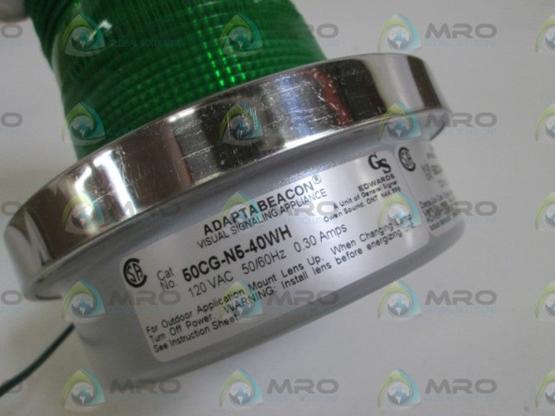 EDWARDS FLASHING LIGHT (GREEN) 50CG-N5-40WH  NSMP