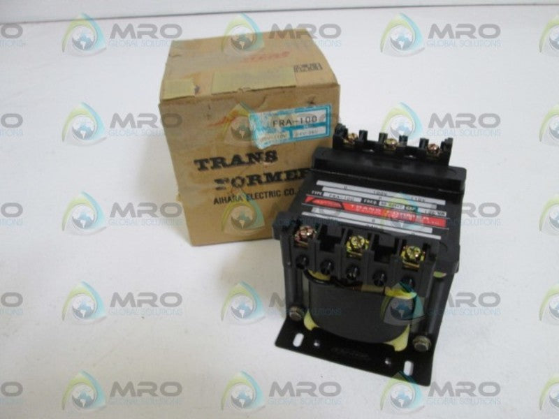 CENTER/ AIHARA ELECTRIC TRANSFORMER 100-110V FRA-100  NSMP
