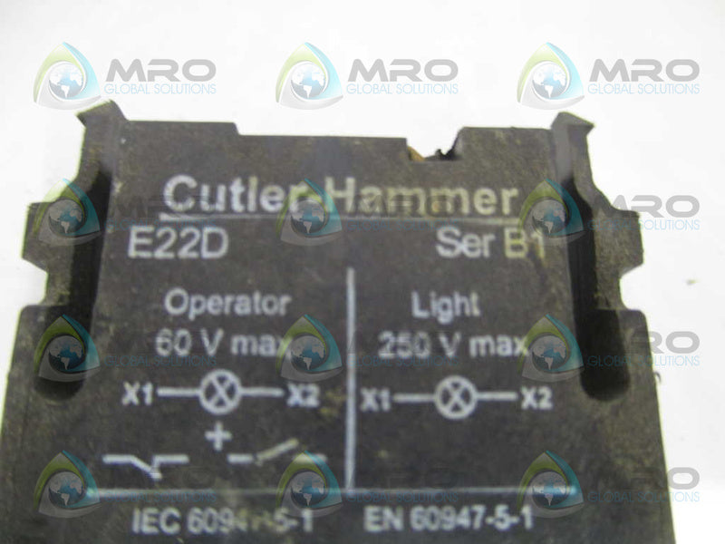 CUTLER HAMMER E22D LIGTHT MODULE  UNMP
