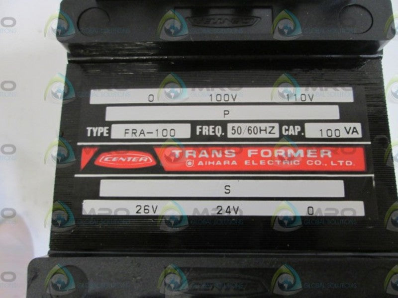 CENTER/ AIHARA ELECTRIC TRANSFORMER 100-110V FRA-100  NSMP