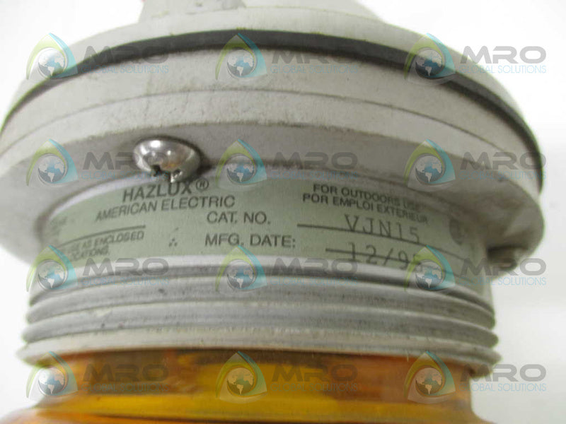 AMERICAN ELECTRIC HAZLUX VJN15 LIGHT FIXTURE  UNMP