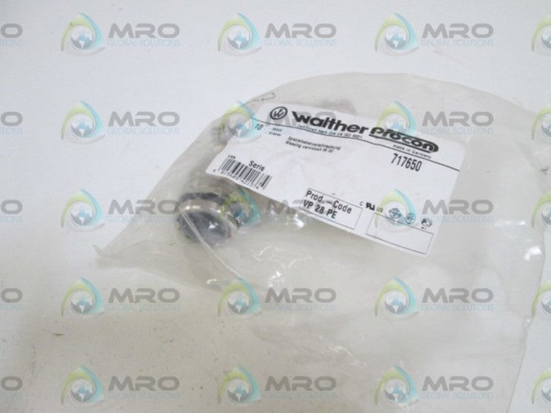 LOT OF 4 WALTHER PROCON CONNECTOR 717650 NSNP IN BAG
